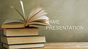 Educational Books PowerPoint Template: Presentation