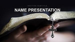 Prayer book, Bible PowerPoint template