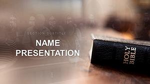 Church, Prayer Ministry, Liturgy PowerPoint template