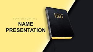 Holy Bible, Holy Spirit Scriptures PowerPoint Template for Presentation