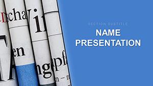Newspaper Publishing PowerPoint template