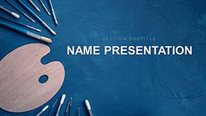 Paint Sets: Art and Hobby PowerPoint Template - Download PPT