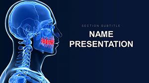 Jaw problems PowerPoint presentation template
