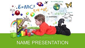 Essential Lessons to Teach Child PowerPoint presentation template