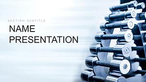 Powerblock Dumbbells PowerPoint Presentation Template
