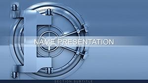 Bank Safe PowerPoint template presentation