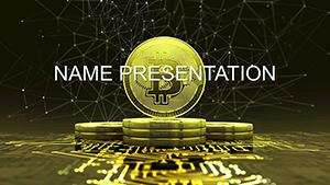 Crypto Exchange Bitcoin PowerPoint template