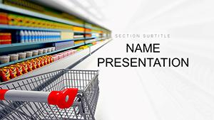 Shopping Checkout PowerPoint template for presentation