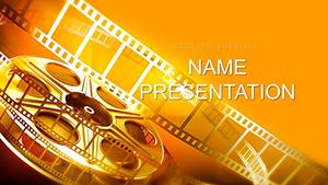 Movies Playing PowerPoint template