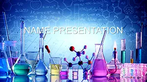 Learn Chemistry Online template for PowerPoint presentation