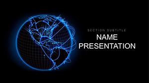 World global network PowerPoint template