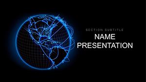 World global network PowerPoint template