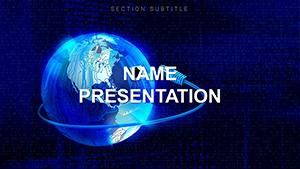 Background: Connected World PowerPoint template