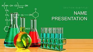Chemistry Laboratory Apparatus PowerPoint template