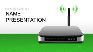 Internet Provider Wi-Fi Router PowerPoint Template