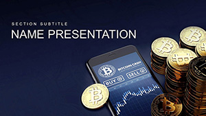Virtual Exchange Bitcoin PowerPoint Template, PPTX Presentation