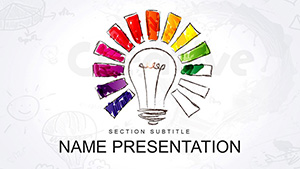 Project Creative Ideas template for PowerPoint presentation