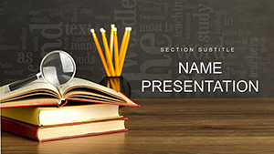 Educational Lessons template for PowerPoint presentation