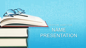 Books Learning template for PowerPoint presentation