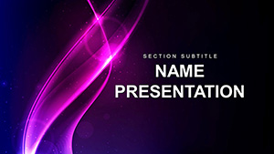 Announcement template for PowerPoint presentation