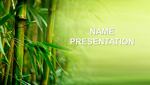 Bamboo Grove PowerPoint template