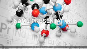Molecular structure of matter template for PowerPoint presentation