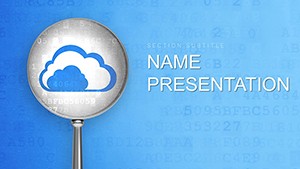 Cloud security, cyber security PowerPoint template, PPTX Presentation
