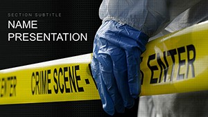 Crime Scene PowerPoint Template - PPTX Presentation Design