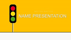 Road Rules PowerPoint template for presentation, PPTX