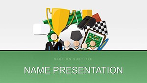 Sports News PowerPoint template for presentation, PPTX