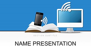 WiFi Computer Technology PowerPoint template for presentation, PPTX