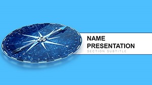 Compass: Marketing and Management PowerPoint template for presentation, PPTX