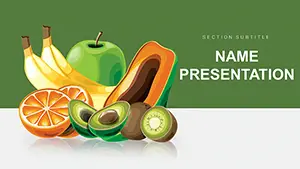Fresh and Delicious Fruit PowerPoint Template
