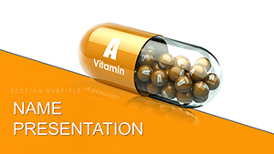 Vitamin A and mineral supplements PowerPoint template for presentation