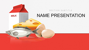 Nutritious Foods Vitamin D PowerPoint template for presentation