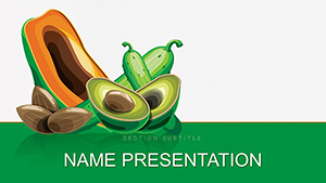 Foods That Are High in Vitamin E PowerPoint template for presentation