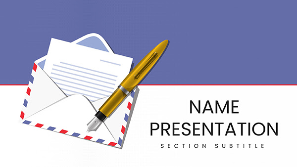 Business Correspondence PowerPoint template for presentation