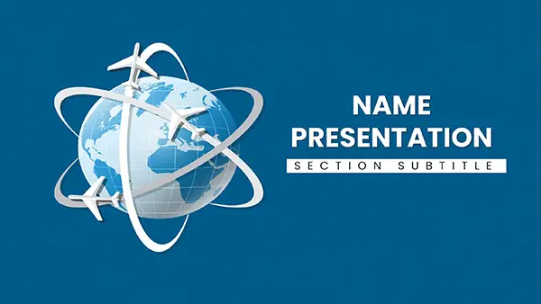 International Flights PowerPoint Template for Your Next Presentation