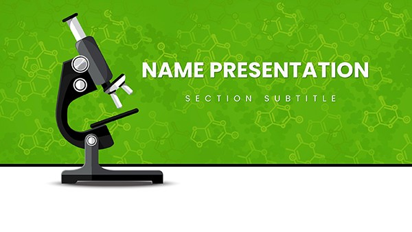 Chemistry Lessons template for PowerPoint Presentation