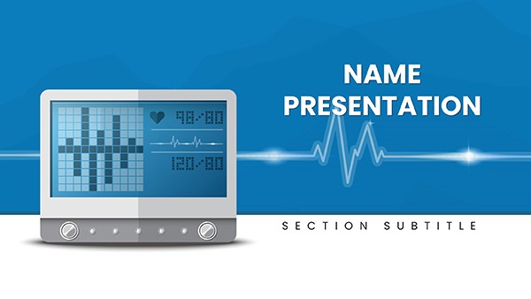 Design Automatic Tonometer PowerPoint template for Presentation