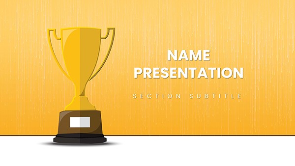 Winner: Victory Cup PowerPoint template