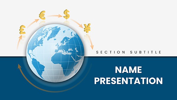 International Currency Exchange PowerPoint template
