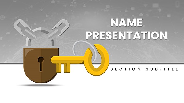 Key Access Security Service PowerPoint template
