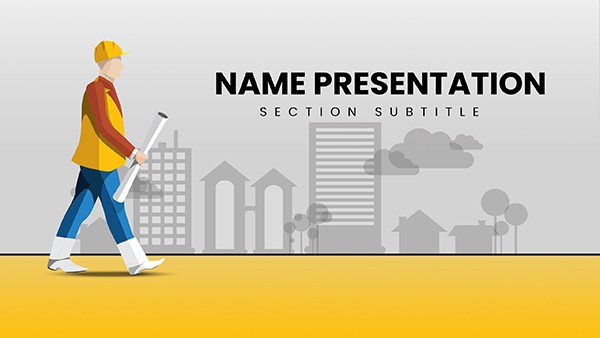 Architectural Company template for PowerPoint presentation