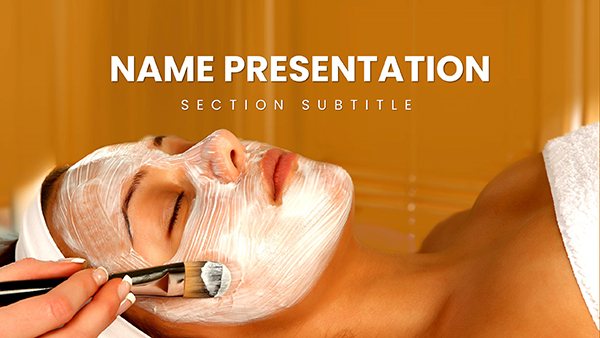 DIY Face Mask Spa PowerPoint Template | Create Natural Face Masks at Home