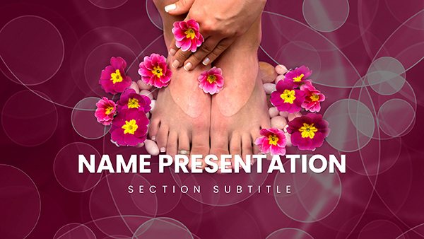 Spa Pedicure Treatment PowerPoint Template Presentation