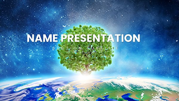 Understanding the Tree of Life with the Ecology: The Tree of the Planet PowerPoint Template