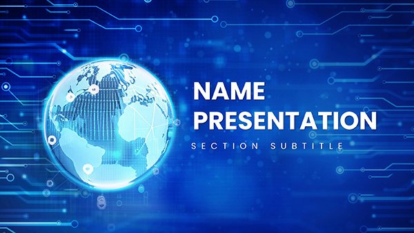 Worldwide Internet Network PowerPoint Template