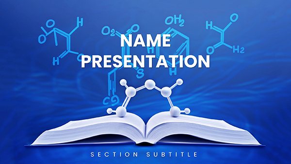 Knowledge of chemistry and bioengineering PowerPoint template