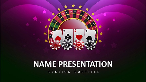Bet Triumph Casino PowerPoint Template for Presentation